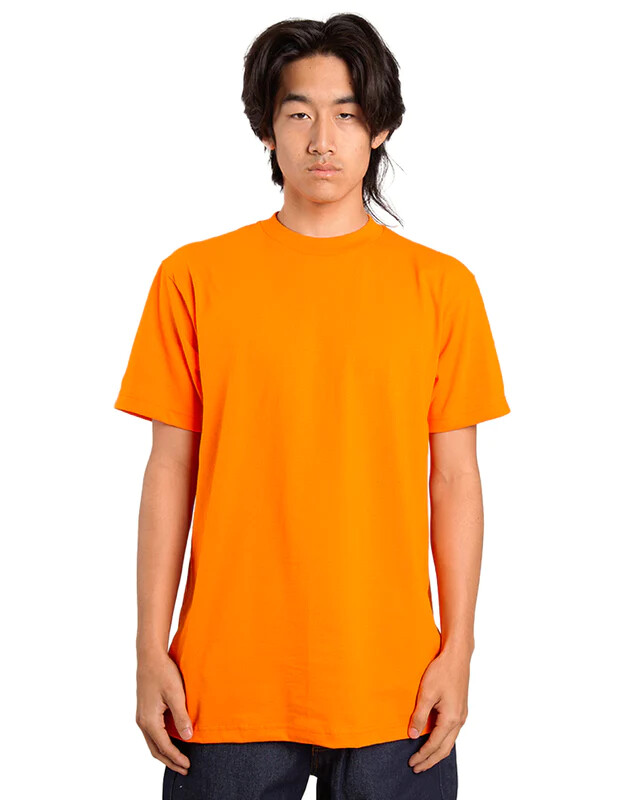 Shaka Wear Active Basic Crew Neck Short Sleeve T-shirt Safety Orange Medium