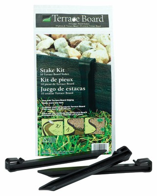 Master Mark  Terrace Board  10 in. H Plastic  Black  Stake Kit