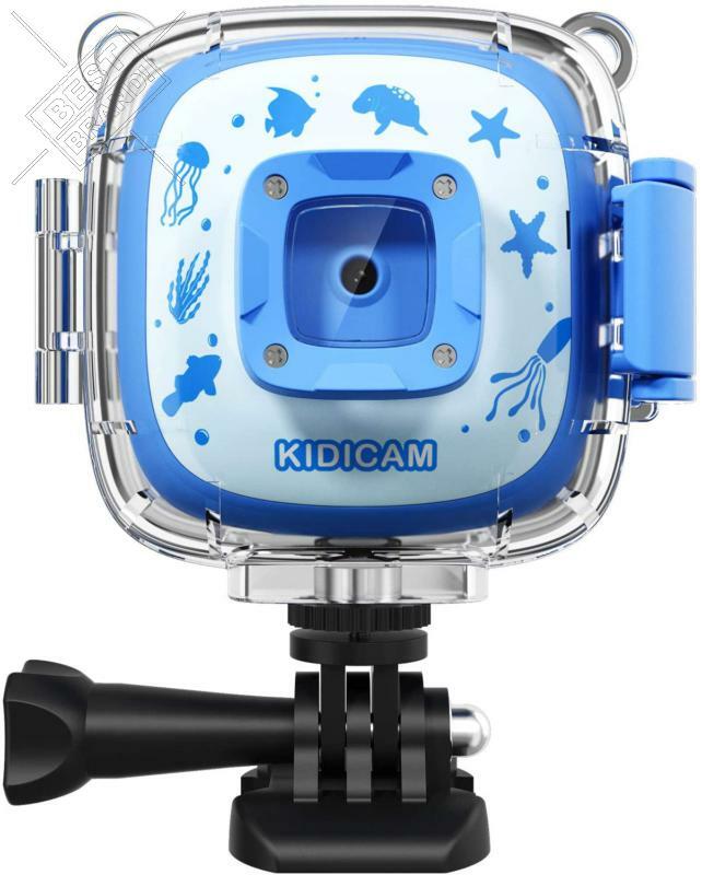 Dragon Touch Kidicam 2.0 Kids Action Camera, Waterproof Digital Camera for kids