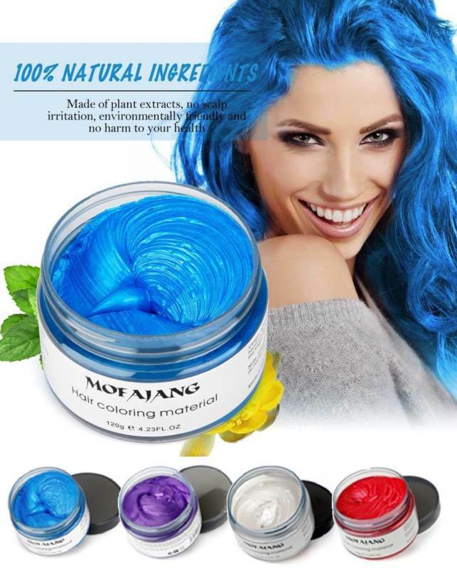 Disposable Washable Hair Color Wax Mud Man Woman Hair Dye Color