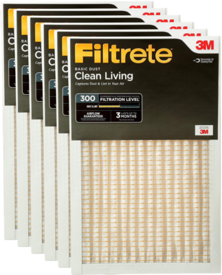 Filtrete clean living dust reduction hvac furnace air filter deals