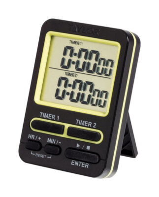 Taylor 5880 Dual Event Digital Timer w/Clock Black