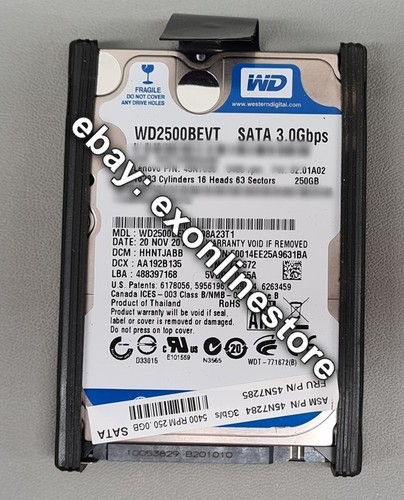 45N7285 - FRU 250Gb 5400rpm SATA 2.5