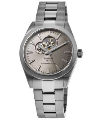 Pre-owned Tissot Gentleman Open Heart Automatic Men's Watch T127.407.11.081.00