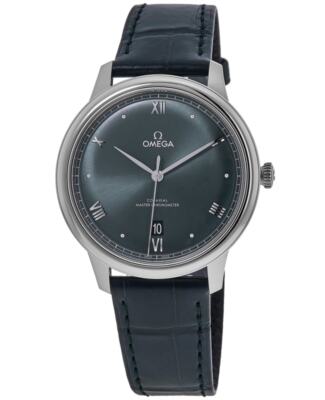 Новые мужские часы Omega De Ville Prestige с автоматическим управлением зеленого цвета 434.13.40.20.10.001