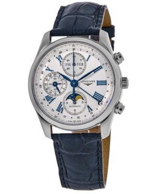 Новые мужские часы Longines Master Collection с автоподзаводом из серебра 40 мм L2.673.4.71.2