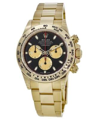 Pre-owned Rolex Cosmograph Daytona Paul Newman Black Dial Men's Watch M116508-0009