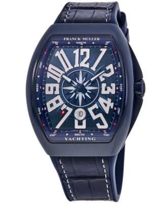 New Franck Muller Vanguard Yachting Ceramic Mens Watch V45SCDTYACHTCRBLW-C