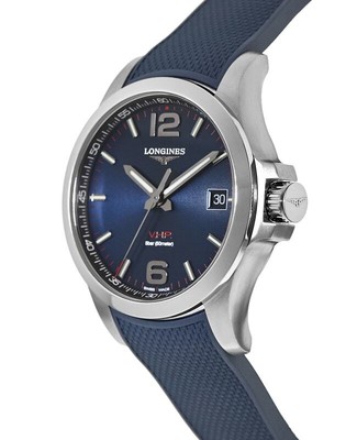 Pre-owned Longines Conquest V.h.p. 41mm Blue Dial Blue Men's Watch L3.716.4.96.9