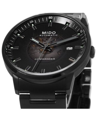 Pre-owned Mido Commander Gradient Black Dial Black Men's Watch M021.407.33.411.00