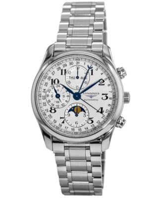 Новые мужские часы Longines Master Collection Moonphase 40mm L2.673.4.78.6