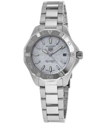 Новые женские часы Tag Heuer Aquaracer с перламутровым циферблатом WBP1312.BA0005