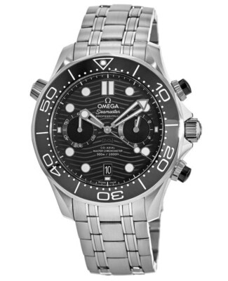 New Omega Seamaster Diver 300M Chronograph Men's Watch 210.30.44.51.01.001