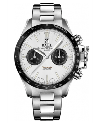 Pre-owned Ball Engineer Hydrocarbon Racer Chronograph Men's Watch Cm2198c-s1cj-sl