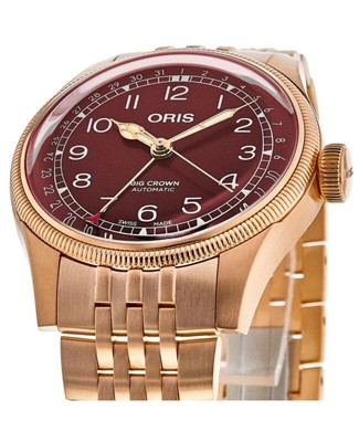 Pre-owned Oris Big Crown Bronze Pointer Date Men's Watch 01 754 7741 3168-07 8 20 01