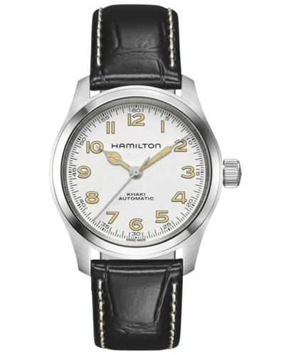 Новые мужские часы Hamilton Khaki Field Murph с автоматическим белым циферблатом H70405710
