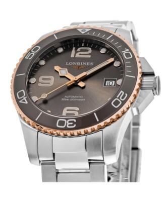 Pre-owned Longines Hydroconquest Automatic Grey Dial Steel Men's Watch L3.780.3.78.6
