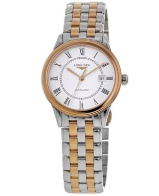 Новые флагманские женские часы Longines с автоматическим 30-миллиметровым белым циферблатом L4.374.3.91.7