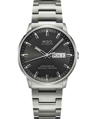 Pre-owned Mido Commander Chronometer Anthracite Dial Men's Watch M021.431.11.061.00