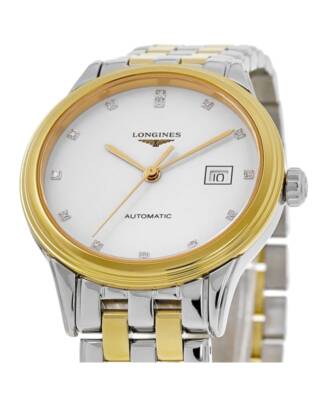 Pre-owned Longines Flagship Automatic White Diamond Dial Women's Watch L4.374.3.27.7