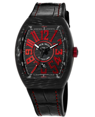 New Franck Muller Vanguard Carbon Fiber Mens Watch V 45 SC DT CARBON NR (NR)