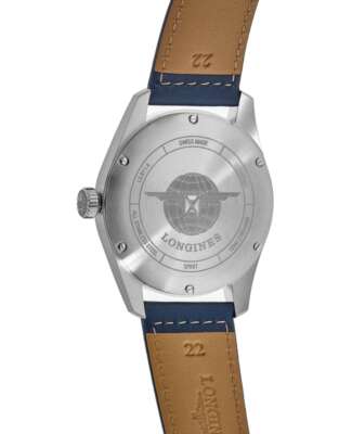 Pre-owned Longines Spirit Automatic Blue Dial Leather Strap Men's Watch L3.810.4.93.0