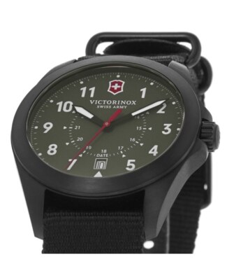 VICTORINOX VICTORINOX SWISS ARMY HERITAGE QUARTZ GREEN DIAL FABRIC MEN'S WATCH 241972