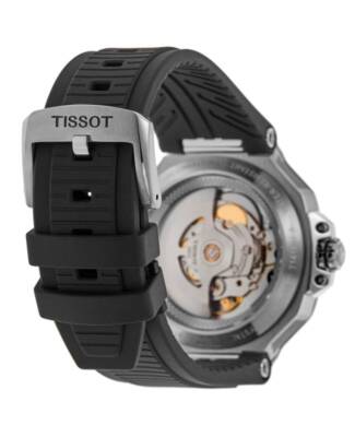 Pre-owned Tissot T-race Powermatic 80 Automatic Black Men's Watch T141.807.17.051.00