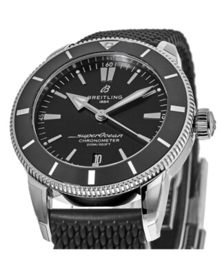 Pre-owned Breitling Superocean Heritage Automatic 44 Black Men's Watch Ab2030121b1s1