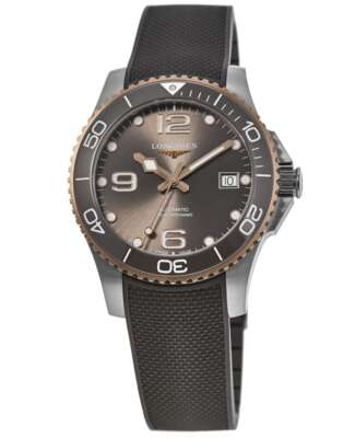 Новые мужские часы Longines HydroConquest с автоматическим серым циферблатом L3.780.3.78.9