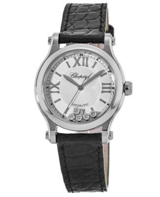Новые женские часы Chopard Happy Sport с плавающими бриллиантами диаметром 30 мм 278573-3011