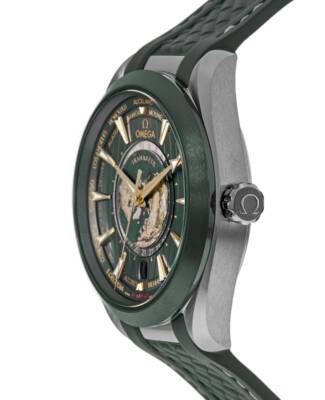 Pre-owned Omega Seamaster Aqua Terra Gmt Worldtimer Men's Watch 220.32.43.22.10.001