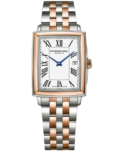 Новые женские кварцевые часы Raymond Weil Toccata с белым циферблатом 5925-SP5-00300