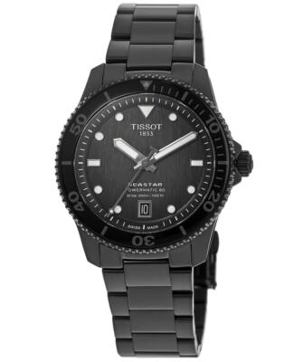 Новые мужские часы Tissot Seastar 1000 Powermatic 80-градусной модели T120.807.33.051.00