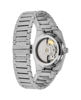 Pre-owned Tissot Prx T-classic Powermatic 80 White Mother Of Pearl Dial 100m Unisex Watch