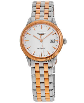 Новые флагманские женские часы Longines с автоматическим 30-миллиметровым белым циферблатом L4.374.3.92.7