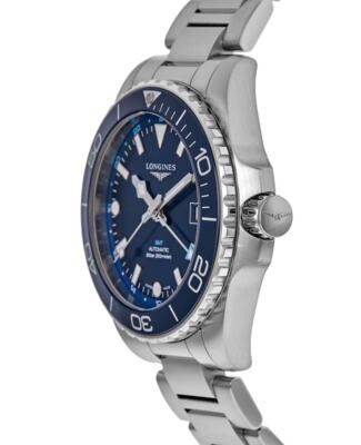 Pre-owned Longines Hydroconquest Gmt Automatic Blue Dial Men's Watch L3.890.4.96.6