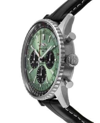 Pre-owned Breitling Navitimer B01 Chronograph 43 Green Men's Watch Ab0138241l1p1