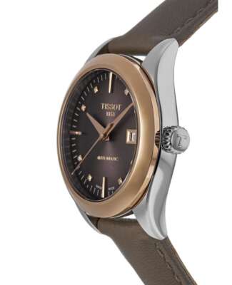 Pre-owned Tissot T-my Lady Brown Diamond Dial Women's Watch T930.007.46.296.00