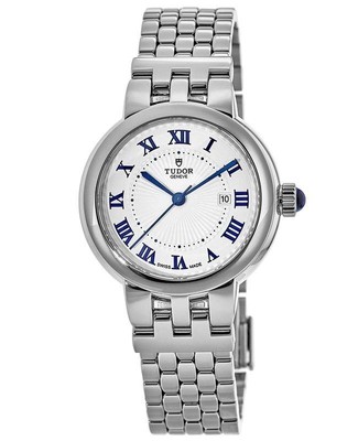 New Tudor Clair De Rose 30mm Opaline Dial Stainless Women's Watch M35500-0001
