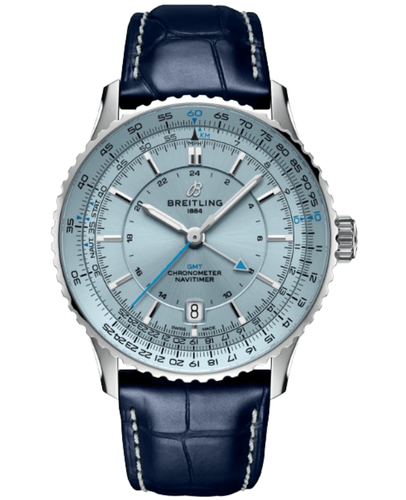 Pre-owned Breitling Navitimer Automatic 41 Gmt Blue Dial Men's Watch A32310171c1p1