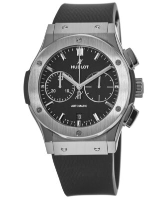Новые мужские часы Hublot Classic Fusion Chronograph 45mm Black 521.NX.1171.RX