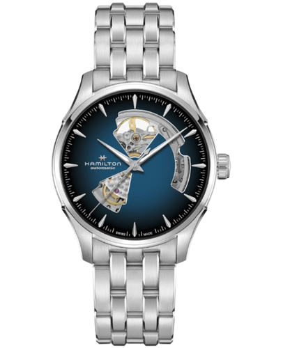 Новые мужские часы Hamilton Jazzmaster Open Heart с автоматическим синим циферблатом H32675140