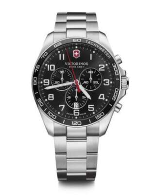 Pre-owned Victorinox Swiss Army Fieldforce Classic Chrono Black Men's Watch 241899