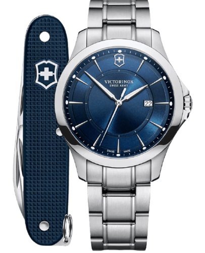 VICTORINOX SWISS ARMY VICTORINOX SWISS ARMY ALLIANCE QUARTZ BLUE DIAL STEEL MEN'S WATCH 241910.1