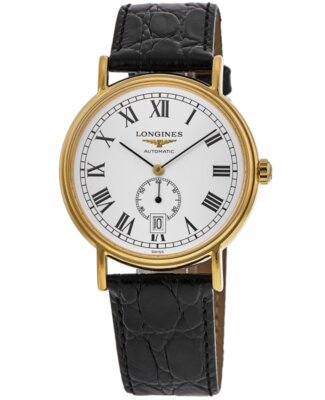 Новые мужские часы Longines с белым римским циферблатом и автоподзаводом L4.805.2.11.2