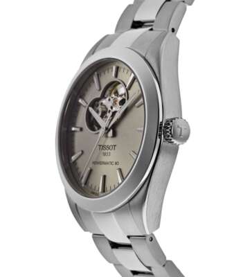 Pre-owned Tissot Gentleman Open Heart Automatic Men's Watch T127.407.11.081.00