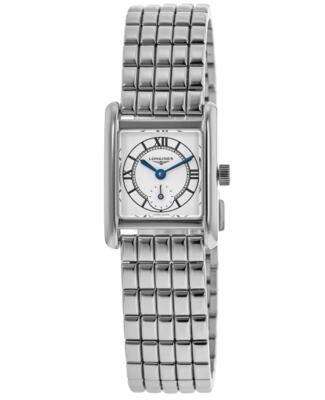 Новые женские часы Longines DolceVita Mini с кварцевым серебряным циферблатом из стали L5.200.4.75.6