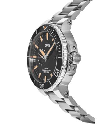 Pre-owned Oris Aquis Small Second, Date Men's Watch 01 743 7733 4159-07 8 24 05peb