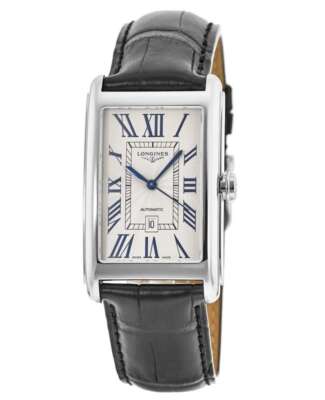 Новые мужские часы Longines DolceVita с автоматическим серебряным циферблатом L5.757.4.71.0